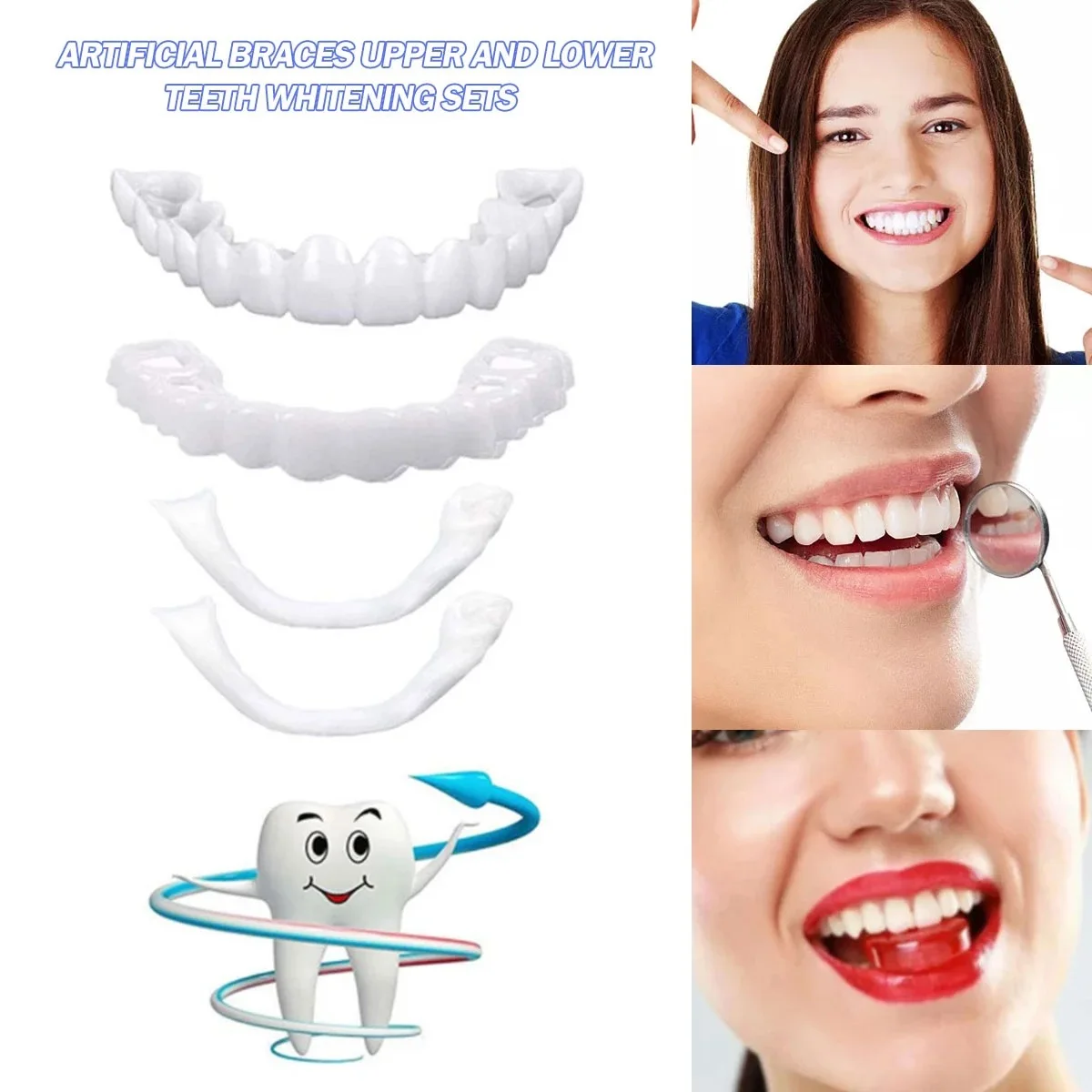 Teeth Whitening Kit - Diş Kaplamaları Beyazlatma Protezleri Diş Telleri